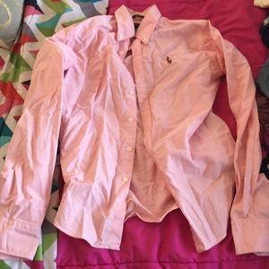 A button up polo shirt